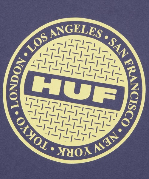 HUF(ハフ)の「MANHOLE LS TEE(Tシャツ/カットソー・メンズ・ブラック/アッシュグレー/ネイビー/ホワイト・S/M/L/XL/XXL)」の17枚目の写真