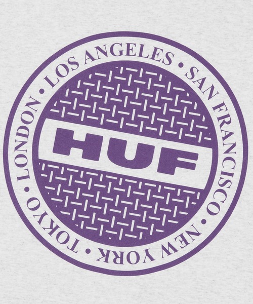 HUF(ハフ)の「MANHOLE LS TEE(Tシャツ/カットソー・メンズ・ブラック/アッシュグレー/ネイビー/ホワイト・S/M/L/XL/XXL)」の15枚目の写真