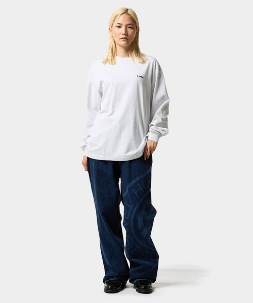 HUF(ハフ)の「MANHOLE LS TEE(Tシャツ/カットソー・メンズ・ブラック/アッシュグレー/ネイビー/ホワイト・S/M/L/XL/XXL)」の8枚目の写真