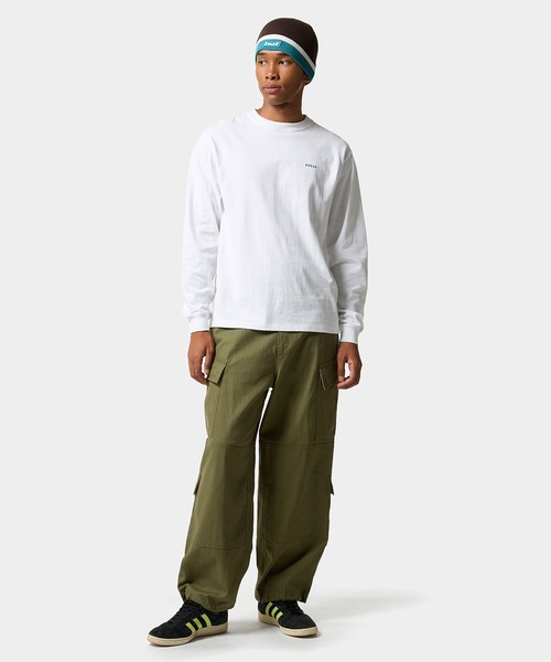 HUF(ハフ)の「MANHOLE LS TEE(Tシャツ/カットソー・メンズ・ブラック/アッシュグレー/ネイビー/ホワイト・S/M/L/XL/XXL)」の5枚目の写真
