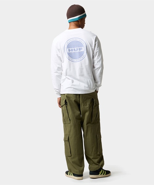HUF(ハフ)の「MANHOLE LS TEE(Tシャツ/カットソー・メンズ・ブラック/アッシュグレー/ネイビー/ホワイト・S/M/L/XL/XXL)」の7枚目の写真