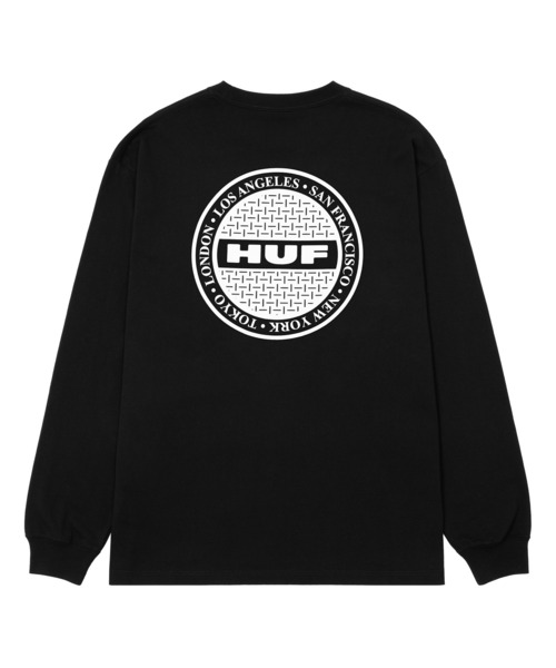HUF(ハフ)の「MANHOLE LS TEE(Tシャツ/カットソー・メンズ・ブラック/アッシュグレー/ネイビー/ホワイト・S/M/L/XL/XXL)」の21枚目の写真