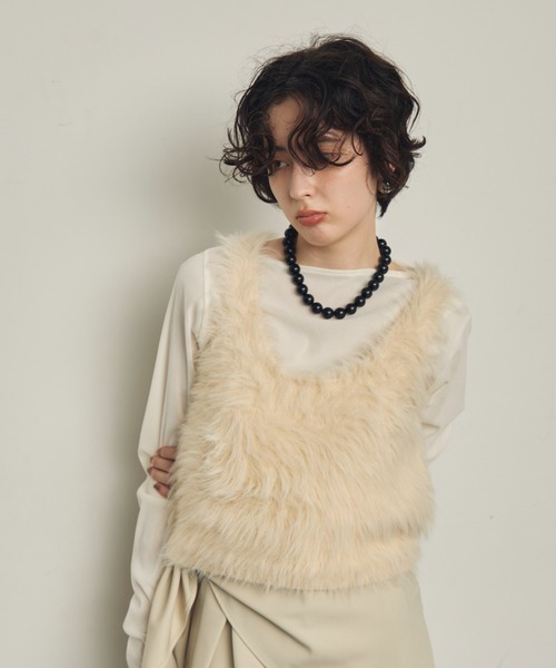 Trish（トリッシュ）の「ブラックボールネックレス（ネックレス・レディース・ブラック・FREE）」の11枚目の写真