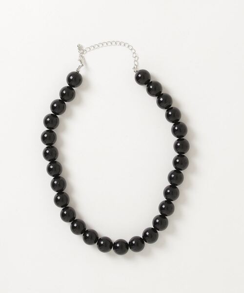Trish（トリッシュ）の「ブラックボールネックレス（ネックレス・レディース・ブラック・FREE）」の16枚目の写真