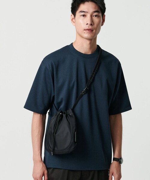 green label relaxing(グリーンレーベルリラクシング)の「【WEB限定】WR 2W ミニパース ショルダーバッグ -撥水-(トートバッグ・メンズ・ダークグレー/ブラック・FREE)」の2枚目の写真