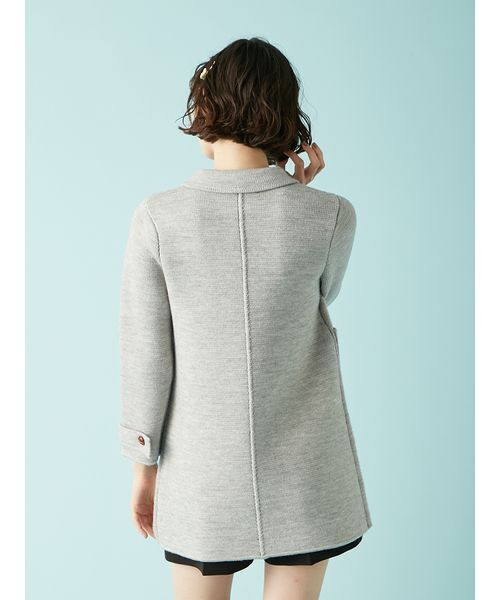 LILY BROWN（リリーブラウン）の「ニットダブルミニワンピコート（チェスターコート・レディース・グリーン/グレー/ベージュ・F）」の8枚目の写真