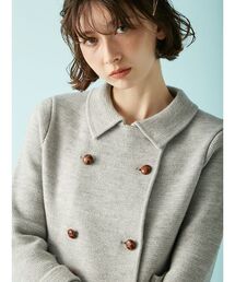 LILY BROWN（リリーブラウン）の「ニットダブルミニワンピコート