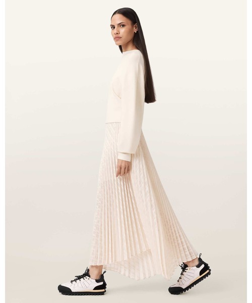 ALLSAINTS(オールセインツ)の「SINEAD 2-IN-1 PLEATED DRESS | SINEAD 2-IN-1 プリーツ ドレス・ワンピース(ワンピース・レディース・ホワイト系その他・XS/S/M/L)」の6枚目の写真