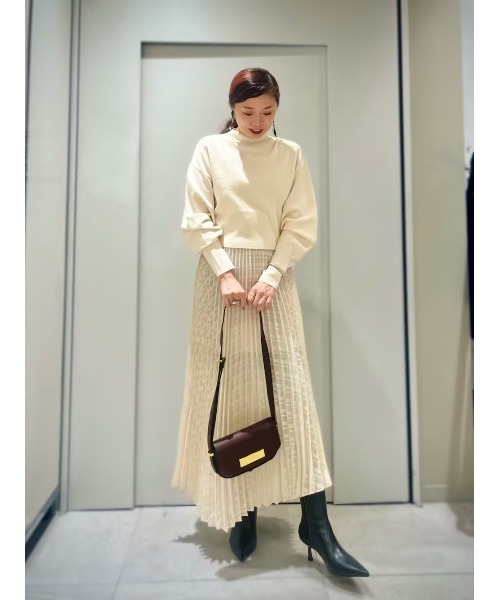 ALLSAINTS(オールセインツ)の「SINEAD 2-IN-1 PLEATED DRESS | SINEAD 2-IN-1 プリーツ ドレス・ワンピース(ワンピース・レディース・ホワイト系その他・XS/S/M/L)」の12枚目の写真