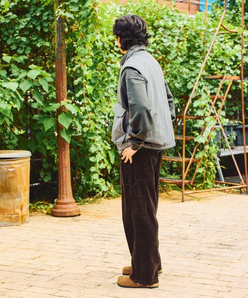 niko and...（ニコアンド）の「ブリーチスタンドベスト（ベスト・メンズ・グレー/ブラック・MEDIUM/LARGE）」の4枚目の写真