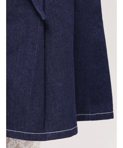 merry jenny(メリージェニー)の「リボンリボンプリーツミニスカート(スカート・レディース・その他1/ブルー/ブラック・FREE)」の5枚目の写真