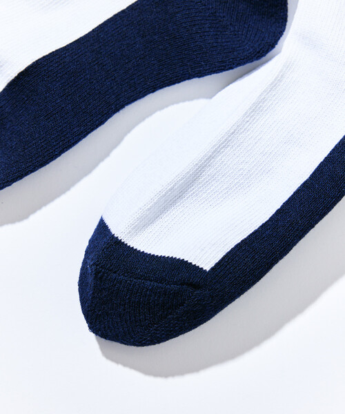 NAUTICA（ノーティカ）の「Reebok×NAUTICA/リーボック×ノーティカ 【Exclusive】3パック ダブルネーム ワンポイント刺繍 リブソックス（ソックス/靴下・メンズ・ホワイト・ONE SIZE）」の9枚目の写真