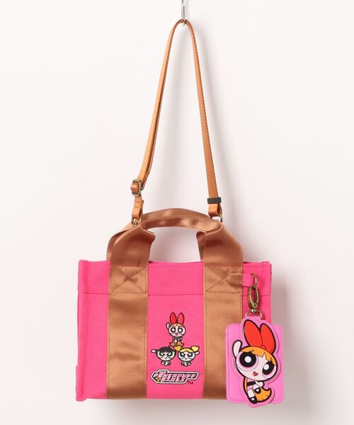 SALON de RUBAN（サロンドルヴァン）の「【SALON de RUBAN / サロン ド ルヴァン】 パワーパフガールズ ハンドトート（トートバッグ・レディース・ブラック/アイボリー/ピンク・FREE）」の10枚目の写真