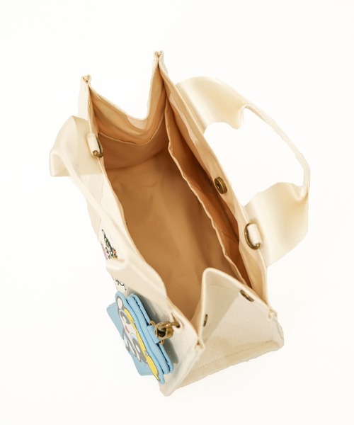 SALON de RUBAN（サロンドルヴァン）の「【SALON de RUBAN / サロン ド ルヴァン】 パワーパフガールズ ハンドトート（トートバッグ・レディース・ブラック/アイボリー/ピンク・FREE）」の15枚目の写真