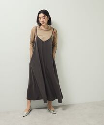 Green　Parks | 前後2WAYサテンキャミワンピース(ワンピース)