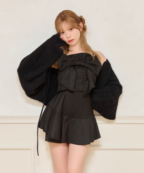 apres jour(アプレジュール)の「【SETUP可能】リボンビスチェ(その他トップス・レディース・チャコールグレー/ブラック系その他/ブラック・X-LARGE/フリー)」の15枚目の写真
