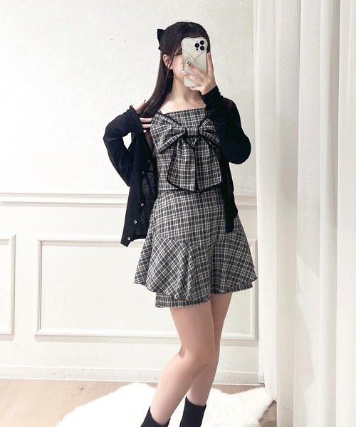 apres jour(アプレジュール)の「【SETUP可能】リボンビスチェ(その他トップス・レディース・チャコールグレー/ブラック系その他/ブラック・X-LARGE/フリー)」の21枚目の写真
