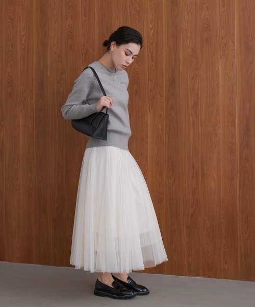 Bou Jeloud(ブージュルード)の「ラインチュールギャザースカート(スカート・レディース・ブラウン/オフホワイト/ブラック・FREE)」の15枚目の写真
