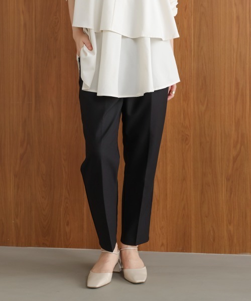 Bou Jeloud(ブージュルード)の「ラインチュールギャザースカート(スカート・レディース・ブラウン/オフホワイト/ブラック・FREE)」の4枚目の写真