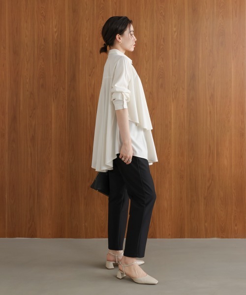 Bou Jeloud(ブージュルード)の「ラインチュールギャザースカート(スカート・レディース・ブラウン/オフホワイト/ブラック・FREE)」の6枚目の写真