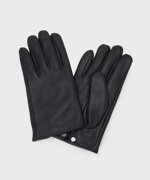 tk.TAKEO KIKUCHI（ティーケータケオキクチ）の「【本革／ギフトにおススメ】スムースアソートグローブ（手袋・メンズ・ブラック/ブラック系1・00）」の3枚目の写真