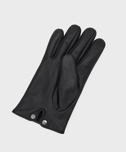 tk.TAKEO KIKUCHI（ティーケータケオキクチ）の「【本革／ギフトにおススメ】スムースアソートグローブ（手袋・メンズ・ブラック/ブラック系1・00）」の4枚目の写真