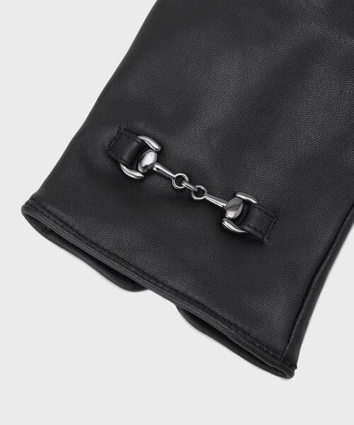 tk.TAKEO KIKUCHI（ティーケータケオキクチ）の「【本革／ギフトにおススメ】スムースアソートグローブ（手袋・メンズ・ブラック/ブラック系1・00）」の6枚目の写真