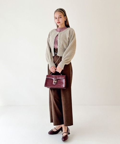 an another angelus（アンアナザーアンジェラス）の「【セットアップ対応/2サイズ展開】チェーンベルト付きハイウエストパンツ（その他パンツ・レディース・グレー/ブラウン・1/2）」の15枚目の写真