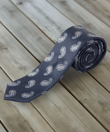 Quit Running（クイトランニング）の「イージーケア 洗えるネクタイ ペイズリーデザイン スリム ナロータイ（ネクタイ）」