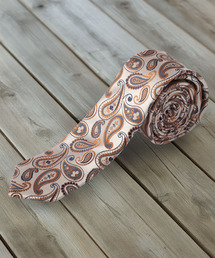 ZIP FIVE（ジップファイブ）の「イージーケア 洗えるネクタイ ペイズリーデザイン スリム ナロータイ（ネクタイ）」