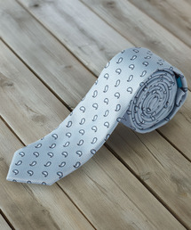 ZIP FIVE（ジップファイブ）の「イージーケア 洗えるネクタイ ペイズリーデザイン スリム ナロータイ（ネクタイ）」