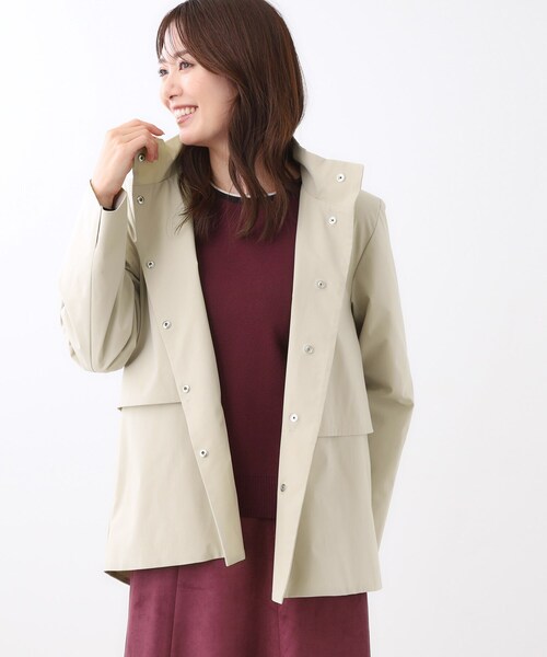 Reflect(リフレクト)の「【すっきり見え/フード取り外し可/通勤におすすめ◎】ライティアウター(ブルゾン・レディース・こしょう色系/ブラック/ライトベージュ・07/09/11/13/15 /17/05)」の20枚目の写真