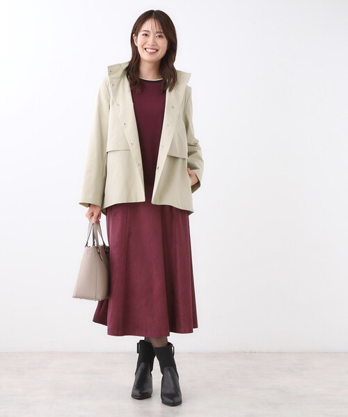 Reflect(リフレクト)の「【すっきり見え/フード取り外し可/通勤におすすめ◎】ライティアウター(ブルゾン・レディース・こしょう色系/ブラック/ライトベージュ・07/09/11/13/15 /17/05)」の18枚目の写真