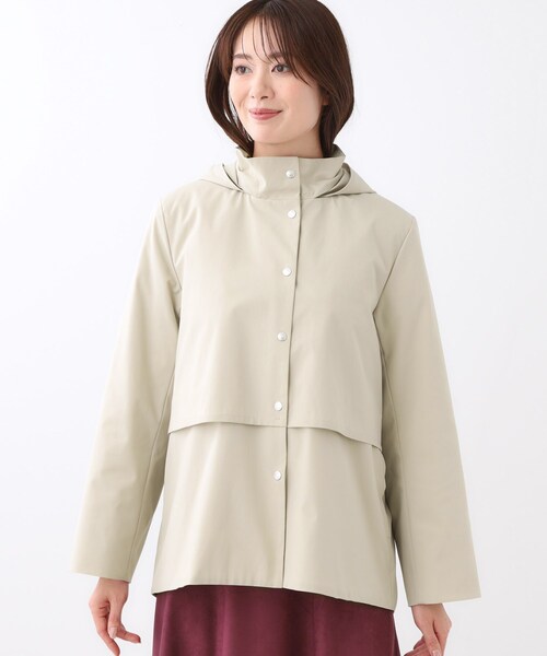 Reflect(リフレクト)の「【すっきり見え/フード取り外し可/通勤におすすめ◎】ライティアウター(ブルゾン・レディース・こしょう色系/ブラック/ライトベージュ・07/09/11/13/15 /17/05)」の4枚目の写真