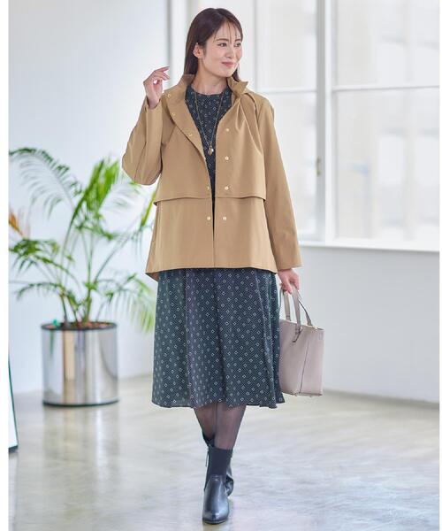 Reflect(リフレクト)の「【すっきり見え/フード取り外し可/通勤におすすめ◎】ライティアウター(ブルゾン・レディース・こしょう色系/ブラック/ライトベージュ・07/09/11/13/15 /17/05)」の15枚目の写真