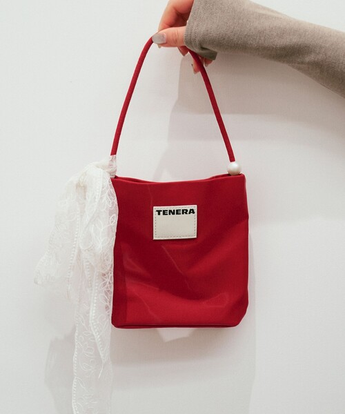 EMMEL REFINES（エメルリファインズ）の「＜TENERA＞フェイクパール ミニバッグ＜ Select by EMMEL REFINES ＞（トートバッグ・レディース・ダークブラウン/レッド・FREE）」の11枚目の写真