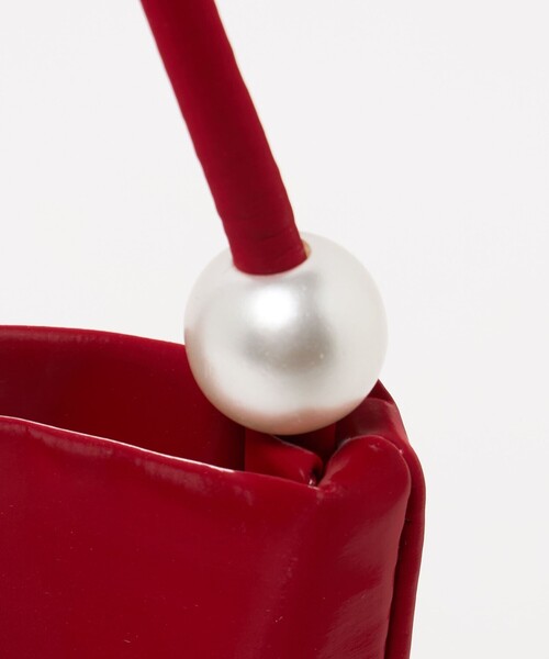 EMMEL REFINES（エメルリファインズ）の「＜TENERA＞フェイクパール ミニバッグ＜ Select by EMMEL REFINES ＞（トートバッグ・レディース・ダークブラウン/レッド・FREE）」の8枚目の写真