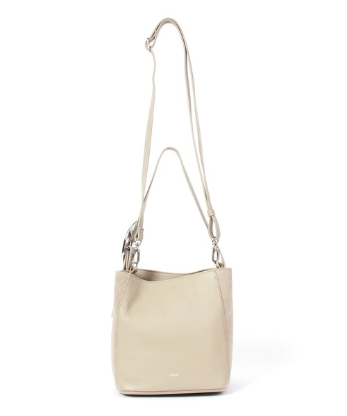 Beau're（ヴュレ）の「BEAURE スエードコンビ ショルダー Bag（ショルダーバッグ・レディース・アイボリー/ブラック/グレイッシュベージュ・FREE）」の21枚目の写真