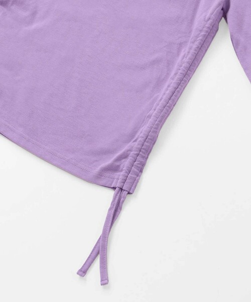 ZIDDY（ジディ）の「肩あきドロストトップス(130~160cm)（Tシャツ/カットソー・キッズ・ブラック/パープル・130cm/FREE/140cm/150cm）」の19枚目の写真