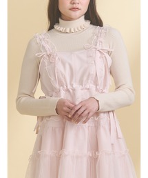 merry jenny | frillリブタートルニットtops(ニット/セーター)