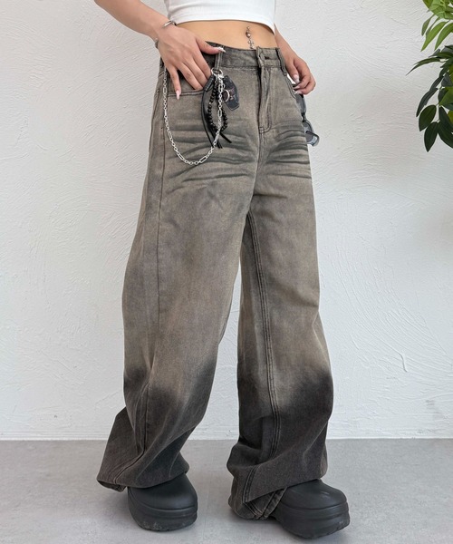 sedacle(セダクル)の「グラデーションデニム(デニムパンツ・レディース・グレー系その他・LARGE/MEDIUM)」の2枚目の写真