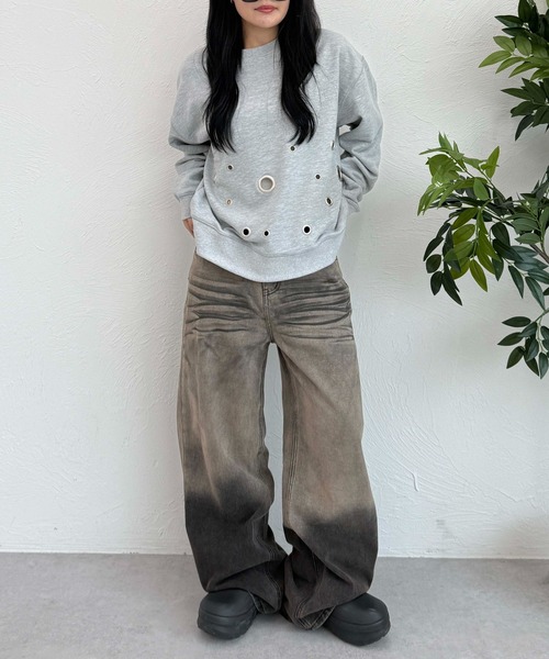 sedacle(セダクル)の「グラデーションデニム(デニムパンツ・レディース・グレー系その他・LARGE/MEDIUM)」の5枚目の写真