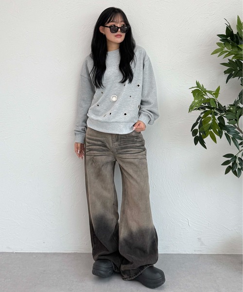 sedacle(セダクル)の「グラデーションデニム(デニムパンツ・レディース・グレー系その他・LARGE/MEDIUM)」の9枚目の写真
