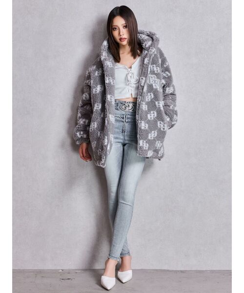 GYDA（ジェイダ）の「ハイウエスト GD bijou MOLDフロントZIPスキニーデニムパンツ（デニムパンツ・レディース・インディゴブルー/ライトブルー・MEDIUM/SMALL/X-SMALL）」の18枚目の写真