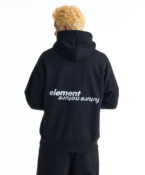 ELEMENT(エレメント)の「【直営店限定】ELEMENT メンズ DOUBLE FULL ZIP WR パーカー 【2025年秋冬モデル】/エレメント撥水防風加工バックプリントジップアップパーカー・フーディー(セットアップ対応)(パーカー・メンズ・ブラック/ホワイト系その他・MEDIUM/LARGE/X-LARGE)」の9枚目の写真
