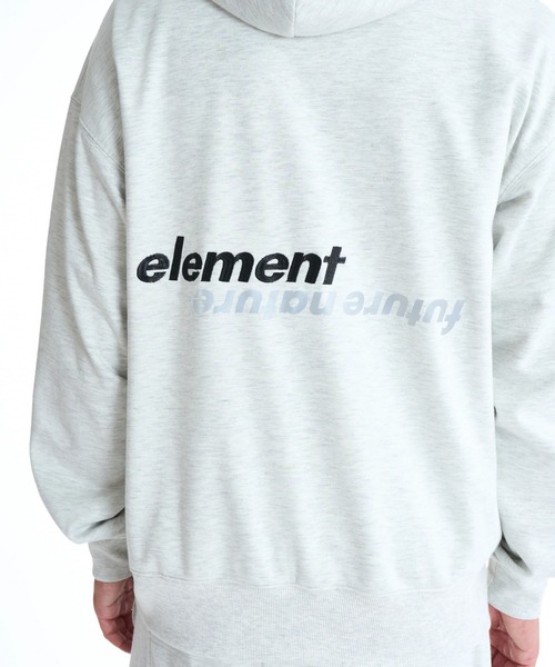 ELEMENT(エレメント)の「【直営店限定】ELEMENT メンズ DOUBLE FULL ZIP WR パーカー 【2025年秋冬モデル】/エレメント撥水防風加工バックプリントジップアップパーカー・フーディー(セットアップ対応)(パーカー・メンズ・ブラック/ホワイト系その他・MEDIUM/LARGE/X-LARGE)」の4枚目の写真