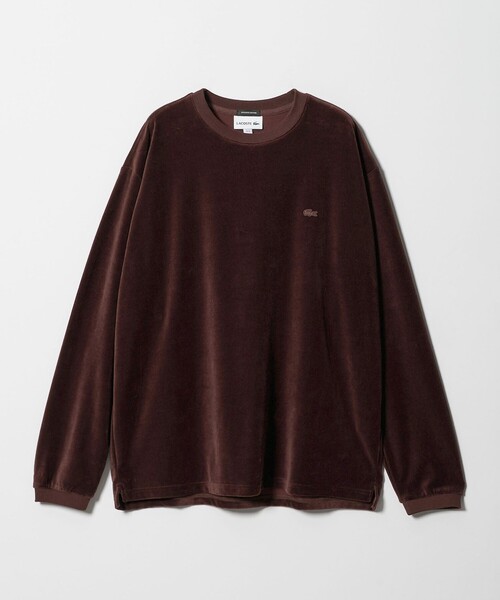 LACOSTE for BEAUTY&YOUTH＞ ベロア ロングスリーブ Tシャツ（Tシャツ
