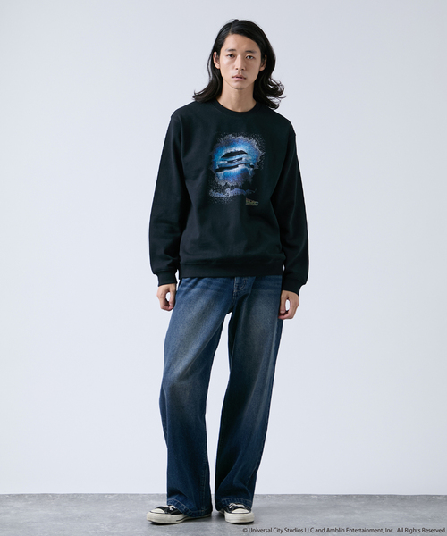 B.C STOCK（ベーセーストック）の「CALIFORNIA RANCH HOUSE/40th バック・ト・ゥザ・フューチャー別注スウェット（スウェット・メンズ・ブラックミックス/ブラック/ブラック系その他・LARGE/MEDIUM）」の4枚目の写真