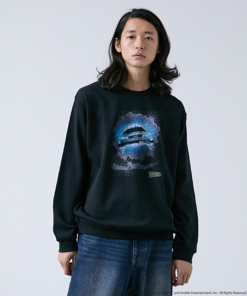 B.C STOCK（ベーセーストック）の「CALIFORNIA RANCH HOUSE/40th バック・ト・ゥザ・フューチャー別注スウェット（スウェット・メンズ・ブラックミックス/ブラック/ブラック系その他・LARGE/MEDIUM）」の5枚目の写真