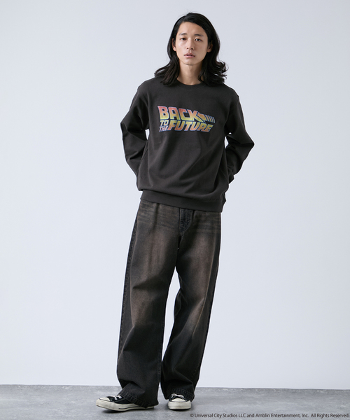 B.C STOCK（ベーセーストック）の「CALIFORNIA RANCH HOUSE/40th バック・ト・ゥザ・フューチャー別注スウェット（スウェット・メンズ・ブラックミックス/ブラック/ブラック系その他・LARGE/MEDIUM）」の8枚目の写真